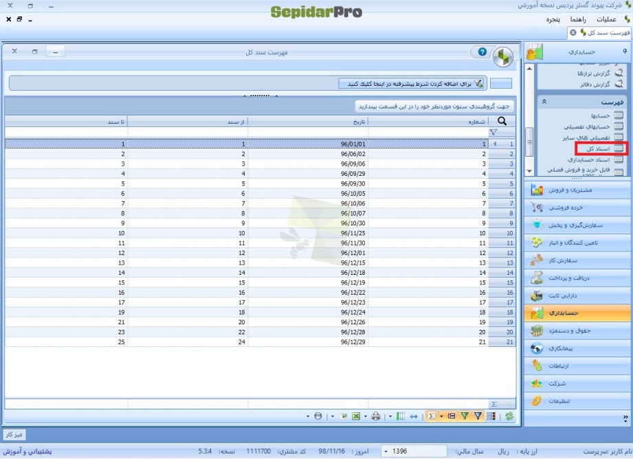 صدور سند کل در سپیدار